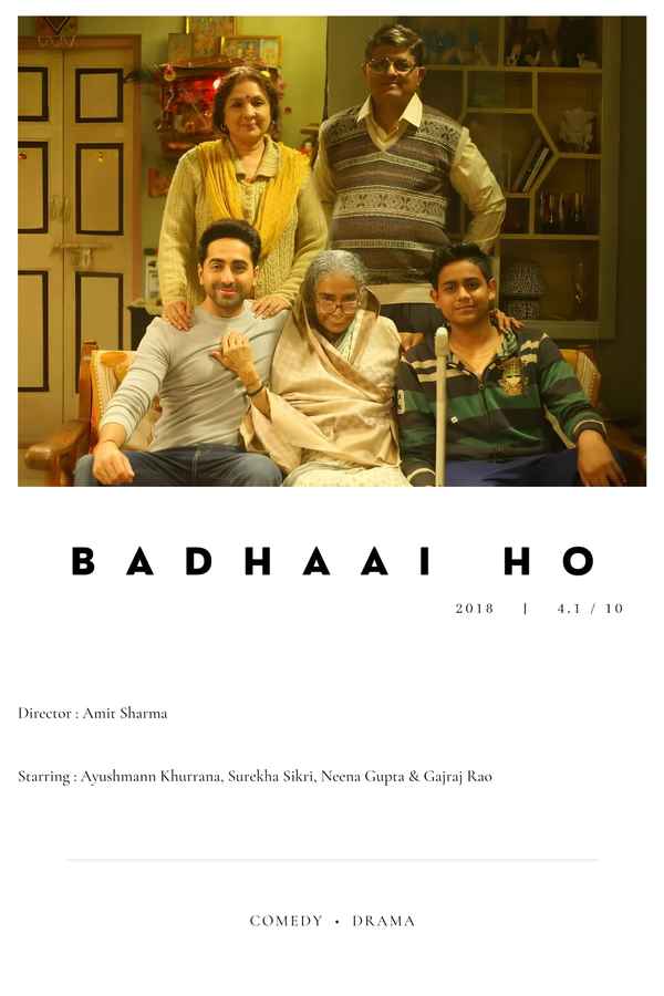 Badhaai Ho Movie Release Date Cast Trailer Songs Streaming