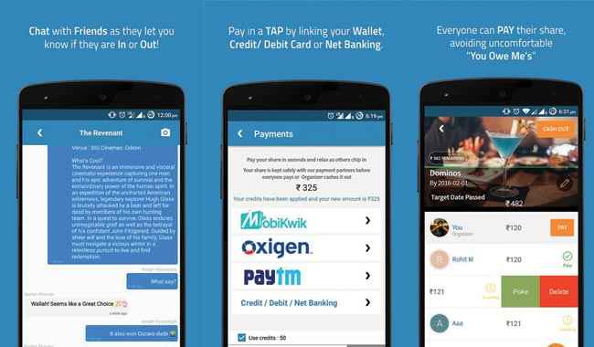 Pay using PayTM, Mobikwik and other wallets with a tap. Courtesy: Mypoolin