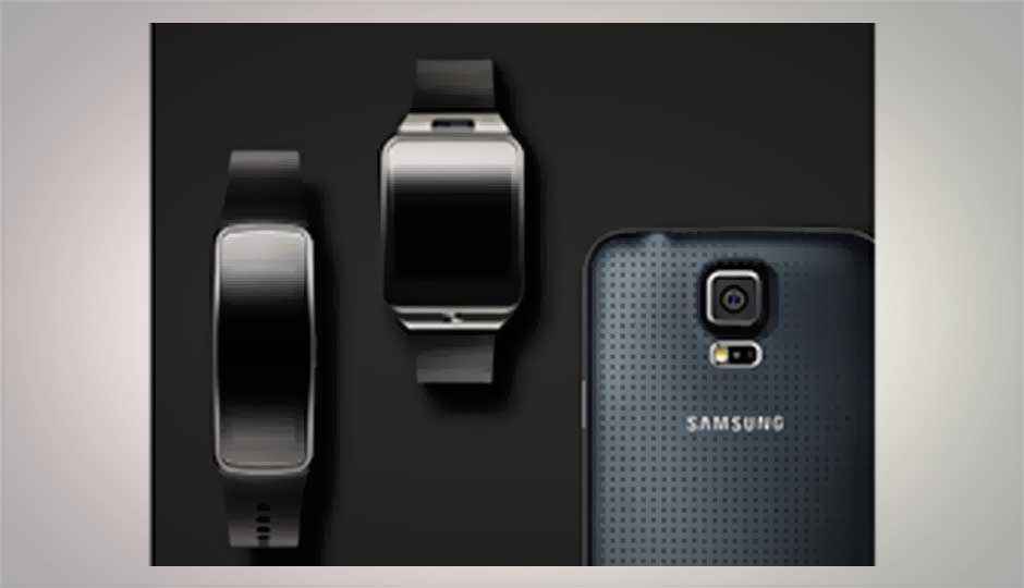 Samsung Gear Fit: Samsung's curved display wearable device. Samsung Gear Fit: Samsung's curved display wearable device.