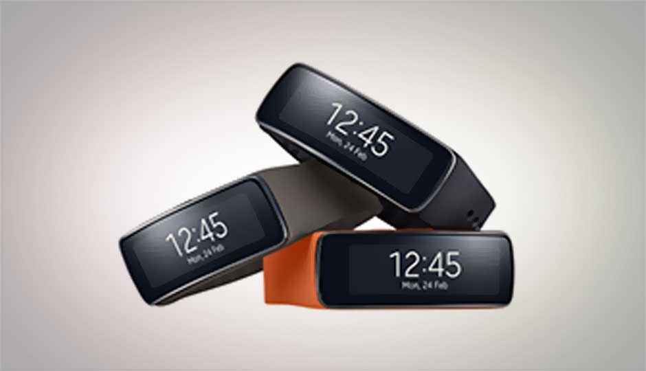 Samsung Gear Fit: Samsung's curved display wearable device. Samsung Gear Fit: Samsung's curved display wearable device.