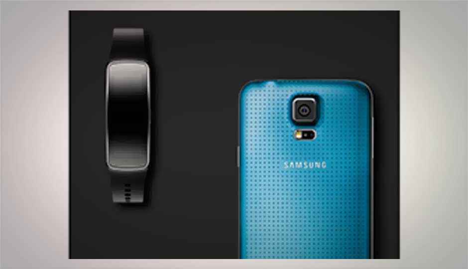 Samsung Gear Fit: Samsung's curved display wearable device. Samsung Gear Fit: Samsung's curved display wearable device.