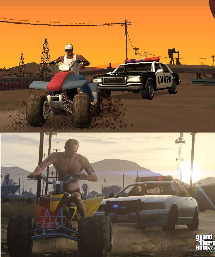 gta sa with gta 5 graphics