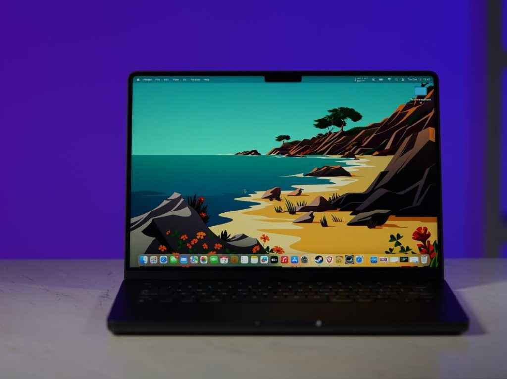 Apple 14-inch MacBook Pro M3 Max Review - Laptop Front View Showing XDR Display