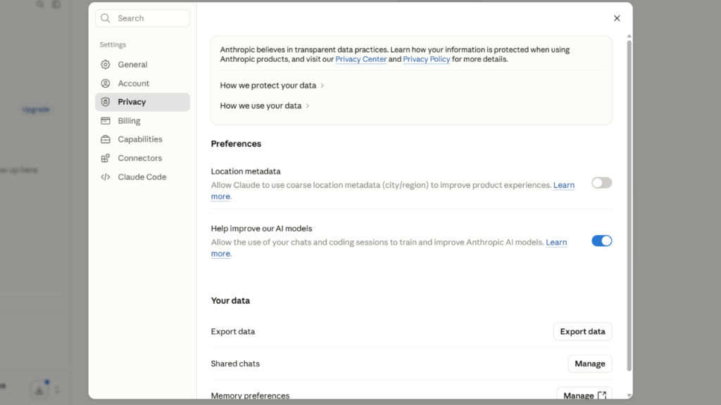 1. Turn off location metadata if you don't need it