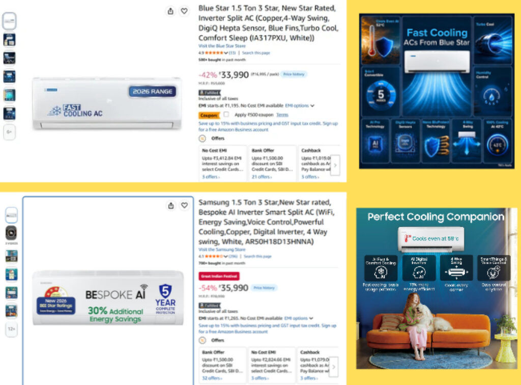 1.5 Ton Split Ac deals