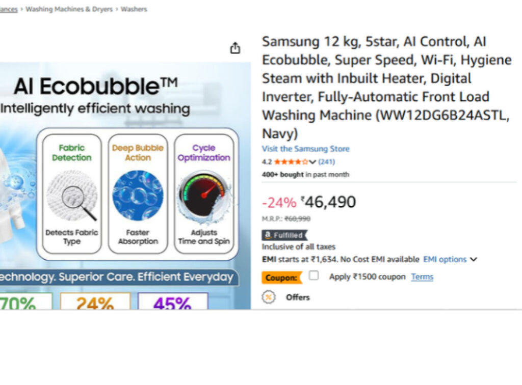 samsung washing machine