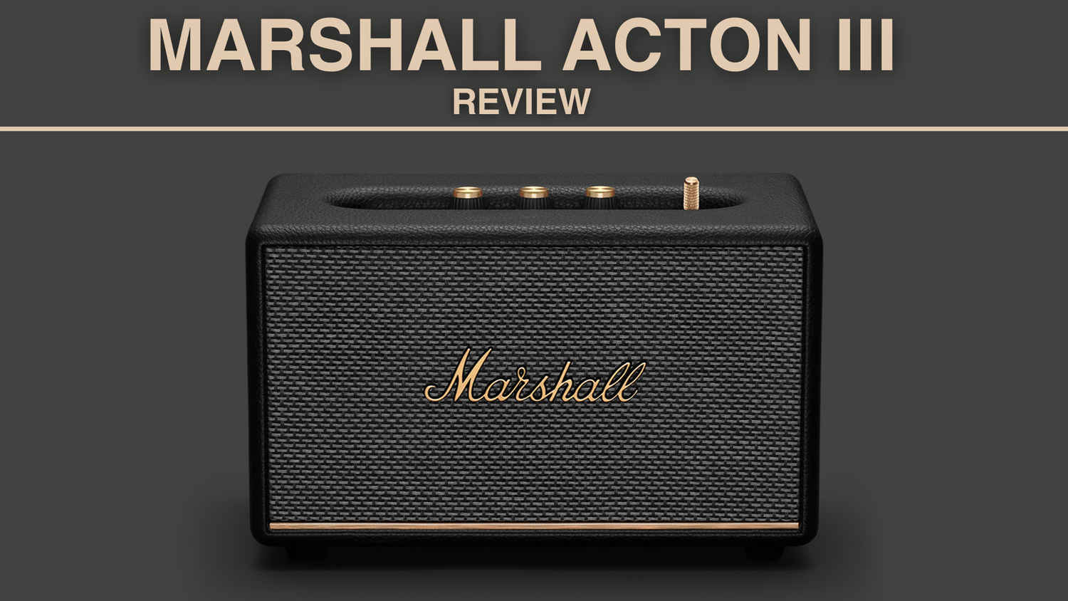 Marshall Acton II with Google Assistant: The Retro Bluetooth