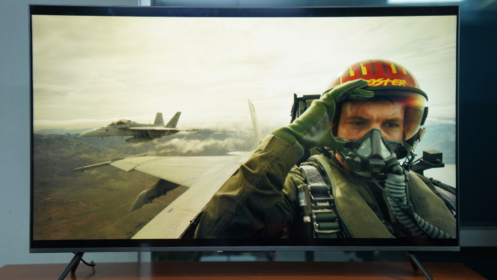Top Gun Maverick running on the LLoyd Mini LED TV