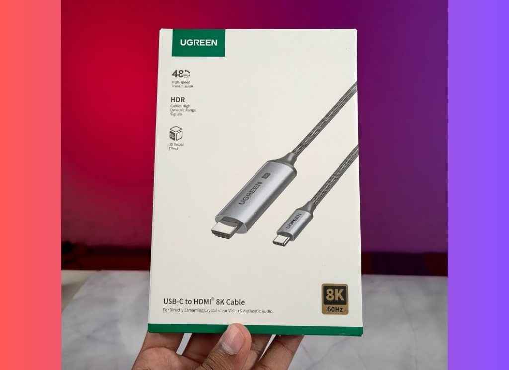 MSI Titan 18 HX AI Review - UGREEN USB-C to HDMI 2.1 Cable (8K@60Hz, 2M)
