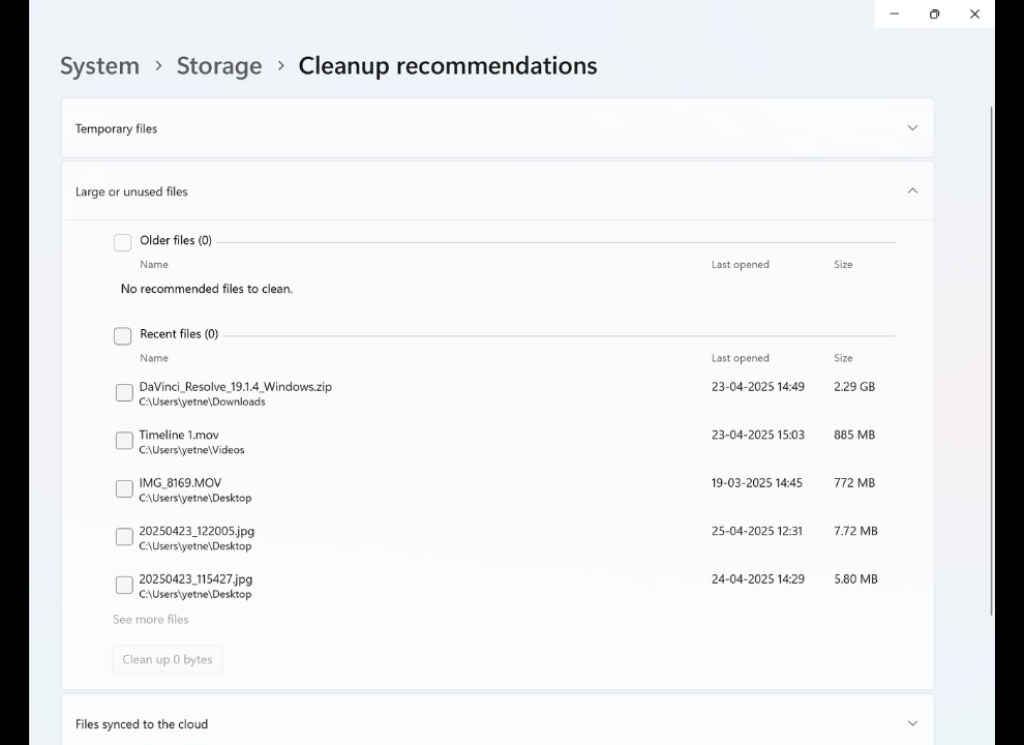 11 Windows Tips and Tricks to Unlock Your PC’s Full Potential - Cleanup recommendations