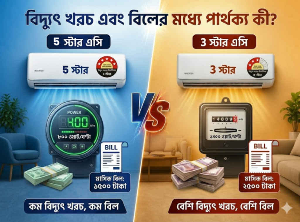 Five star AC vs three star AC