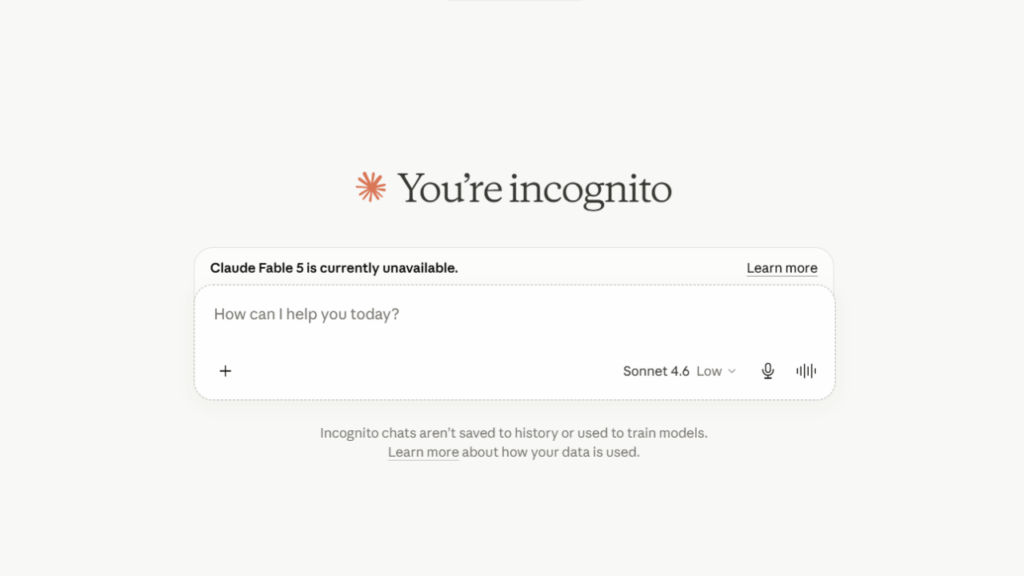 3. Use incognito mode when a conversation feels personal