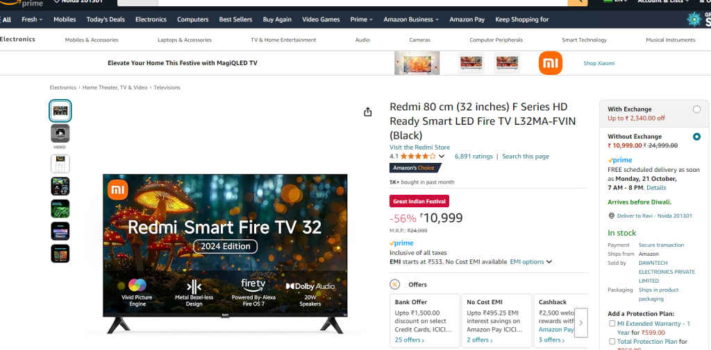 32 Inch Redmi Smart Fire TV