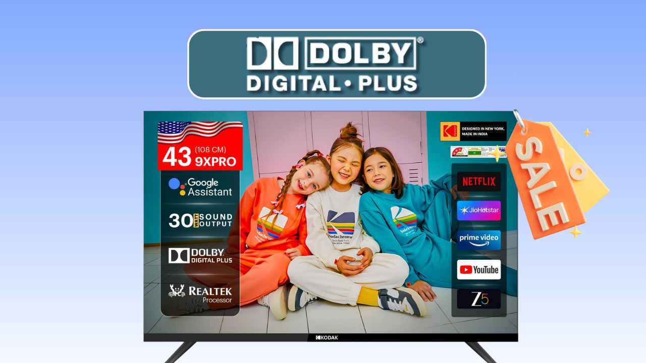 43 ಇಂಚಿನ KODAK Smart TV ಕೇವಲ ₹15,000ಕ್ಕಿಂತ ಕಡಿಮೆ ಬೆಲೆಗೆ ಲಭ್ಯ! ಕೈ ಜಾರುವ ಮುಂಚೆ ಡೀಲ್ ಖರೀದಿಸಿ!