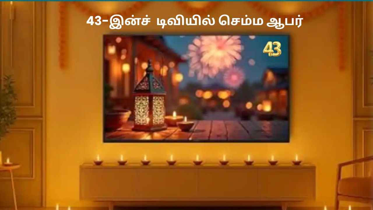 தீபாவளி ஆபர் இப்படி இருந்தா கிட்ஜன்லையும் TV வச்சுக்கலாம் 43-இன்ச் டிவியில் செம்ம ஆபர்