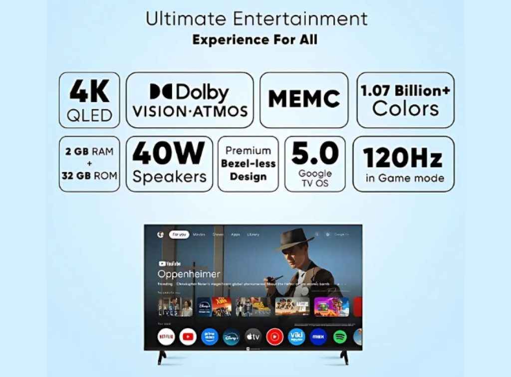 4K QLED Smart Tv
