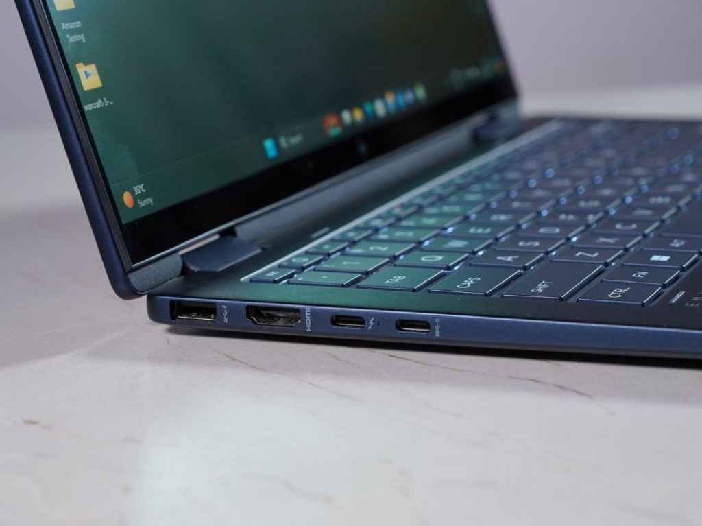 HP Envy x360 14 Review - laptop input output ports