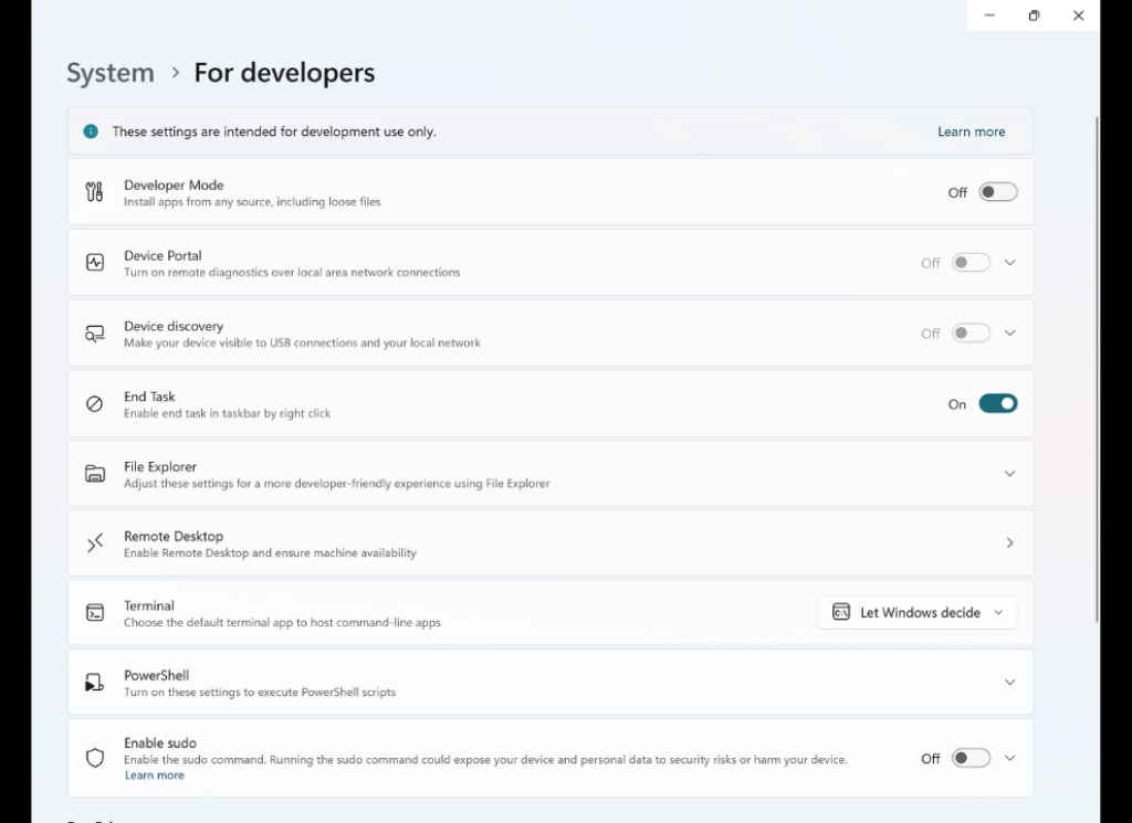 11 Windows Tips and Tricks to Unlock Your PC’s Full Potential - For developer option