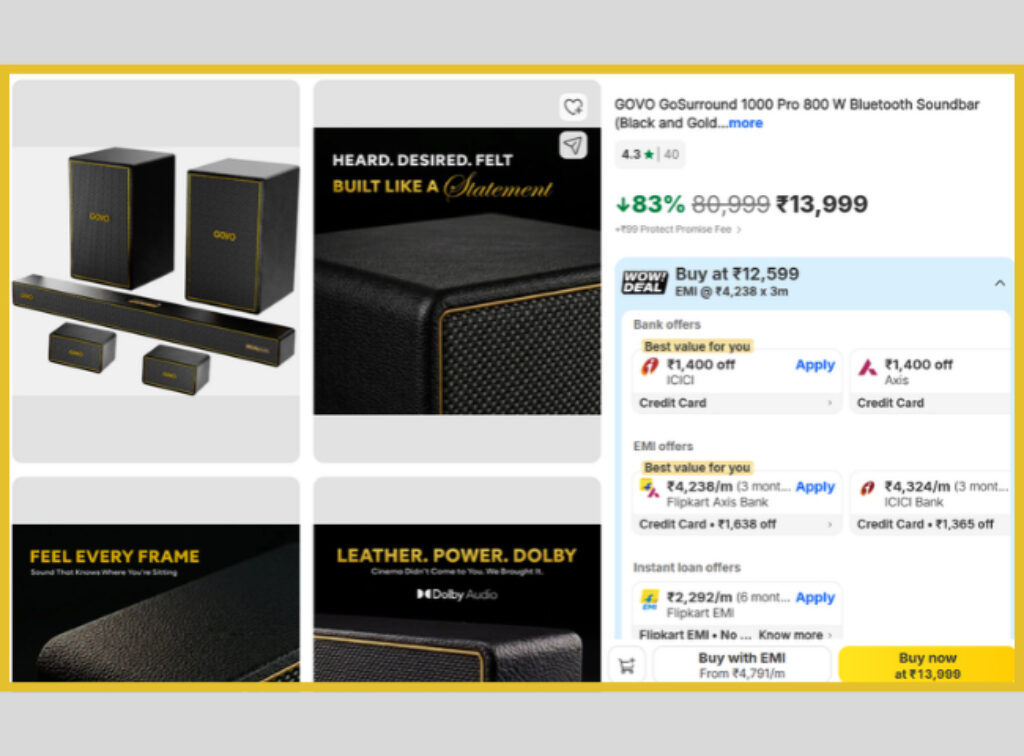 5.2 Dolby Soundbar Deal on flipkart
