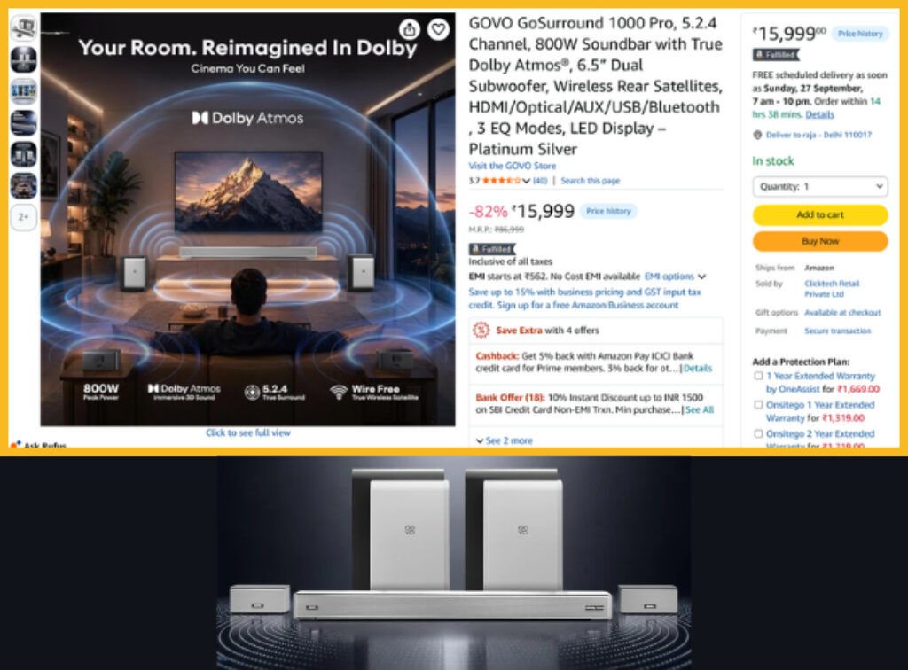 5.2.4 Dolby Atmos soundbar Amazon GIF Sale Early Deal