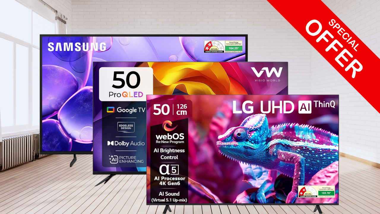 50 Inch 4K Smart TV: ಅಮೆಜಾನ್‌ನಲ್ಲಿ 50 ಇಂಚಿನ Samsung ಮತ್ತು LG ಸ್ಮಾರ್ಟ್ ಟಿವಿಗಳ ಮೇಲೆ ಭರ್ಜರಿ ಡಿಸ್ಕೌಂಟ್ಗಳು ಲಭ್ಯ!