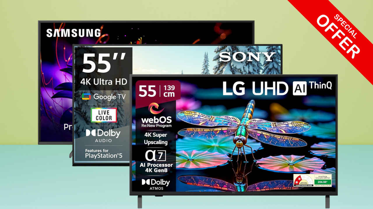 55 Inch Smart TV: ಅಮೆಜಾನ್‌ನಲ್ಲಿ 55 ಇಂಚಿನ Samsung, Sony ಮತ್ತು LG ಸ್ಮಾರ್ಟ್ ಟಿವಿಗಳ ಮೇಲೆ ಭರ್ಜರಿ ಡಿಸ್ಕೌಂಟ್ಗಳು!