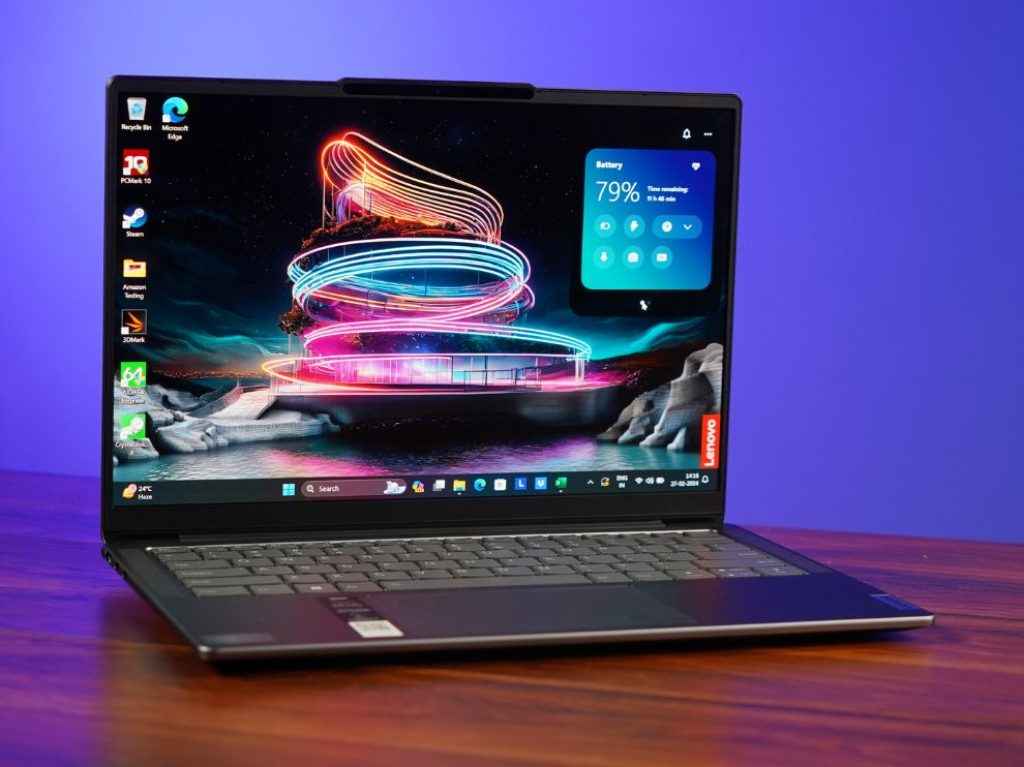 best thin and light laptop under Rs 1 lakh - Lenovo Slim 7i Display Viewing Angle
