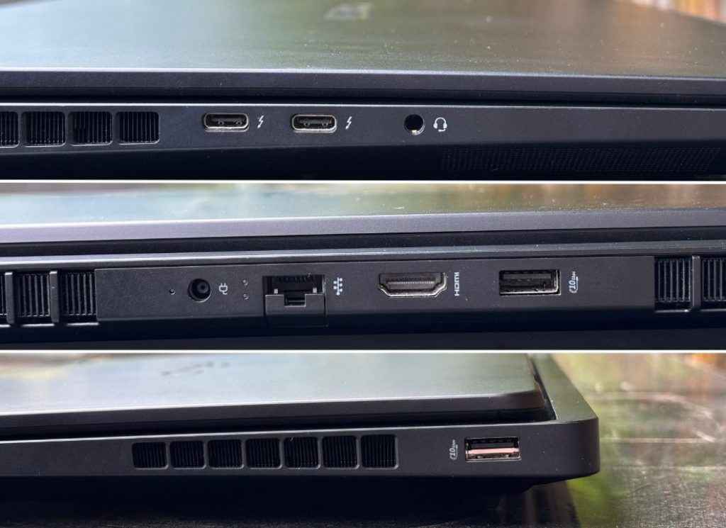 HP Omen Max 16 Review - laptop I/O Ports