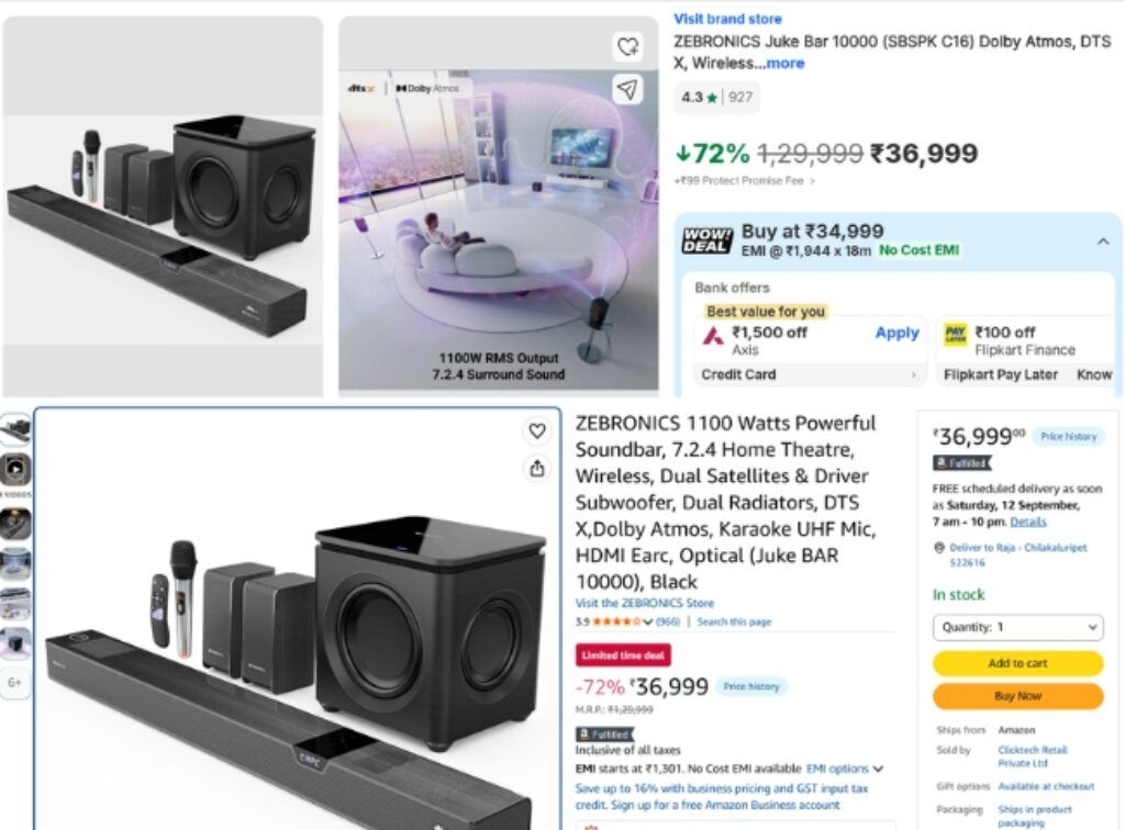 7.2.4 Dolby Atmos Soundbar price cut offer