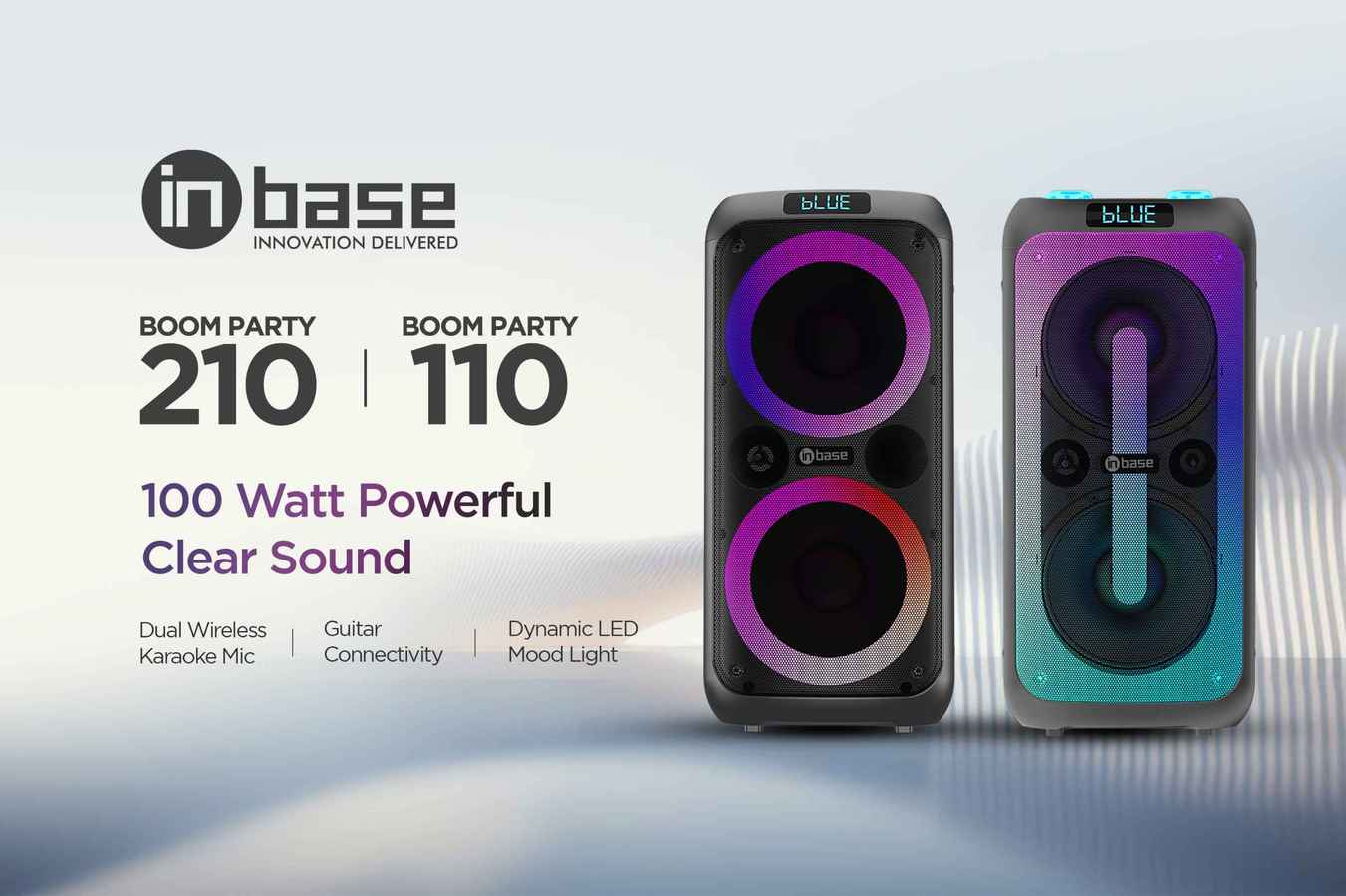 इनबेस टेक्नोलॉजीज़ ने लॉन्च किया बूम पार्टी 210 और बूम पार्टी 110 स्पीकर