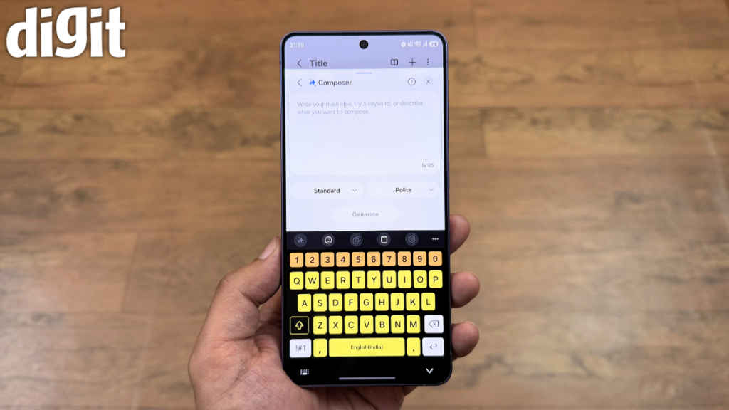 Galaxy S26 Ultra Writing Assist