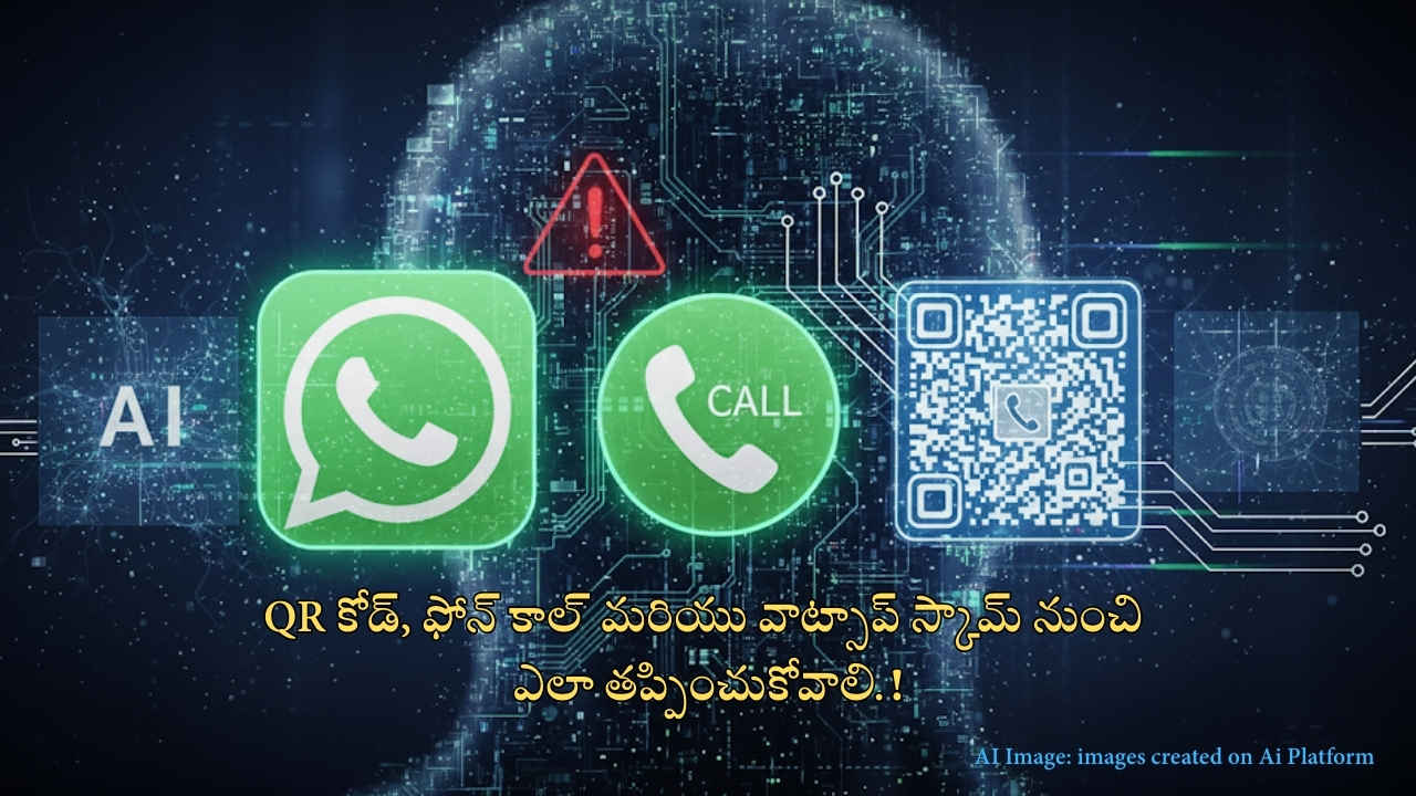 AI Scam: QR కోడ్, ఫోన్ కాల్ మరియు వాట్సాప్ స్కామ్ నుంచి ఎలా తప్పించుకోవాలి.!