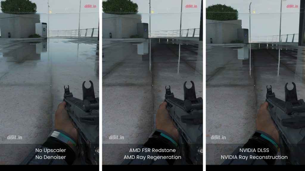 AMD Redstone FSR4 Call of Duty 7 Puddle Reflections