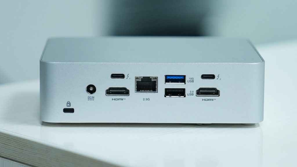 ASUS NUC 15 Pro+ Rear Side ports