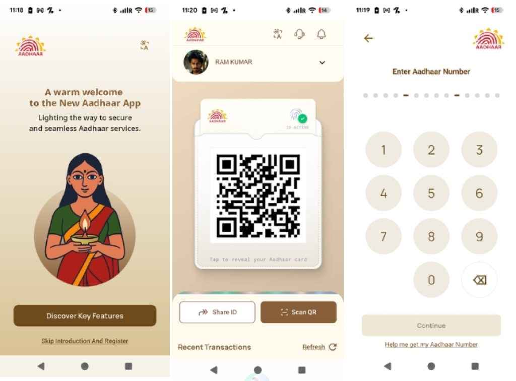 Aadhaar New App