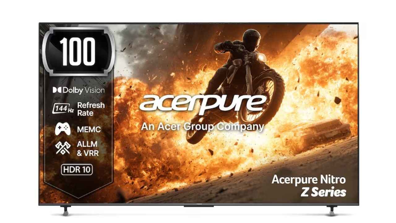 Acerpure புதிய 100-Inch QLED TV அறிமுகம் 144Hz ரெப்ரஸ் ரேட்டுடன் பார்க்கும் போது தியேட்டர் போல உணரலாம்