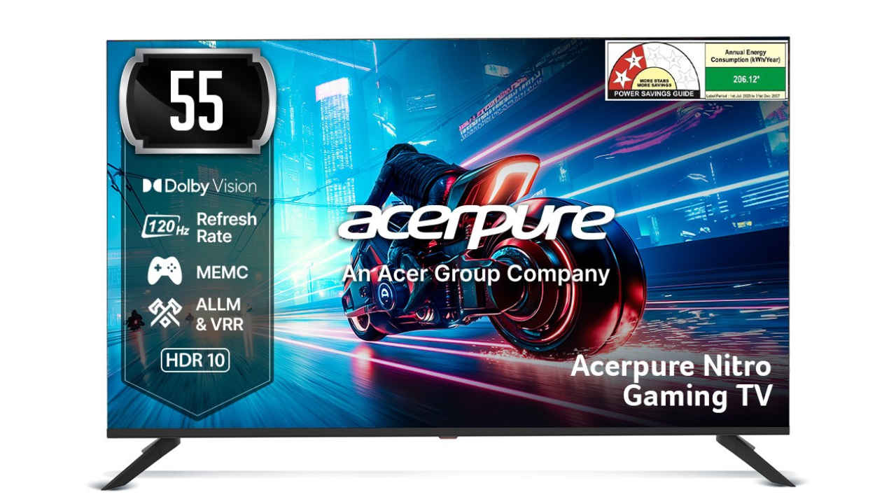 Acerpure Nitro Series 4K QLED Gaming TVs with Dolby Vision, Dolby Atmos launched in India: price, availability