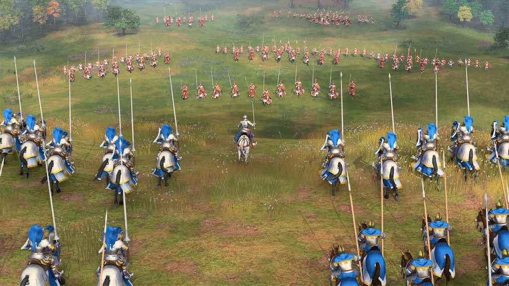 Age of Empires IV Battle Combat across green fields