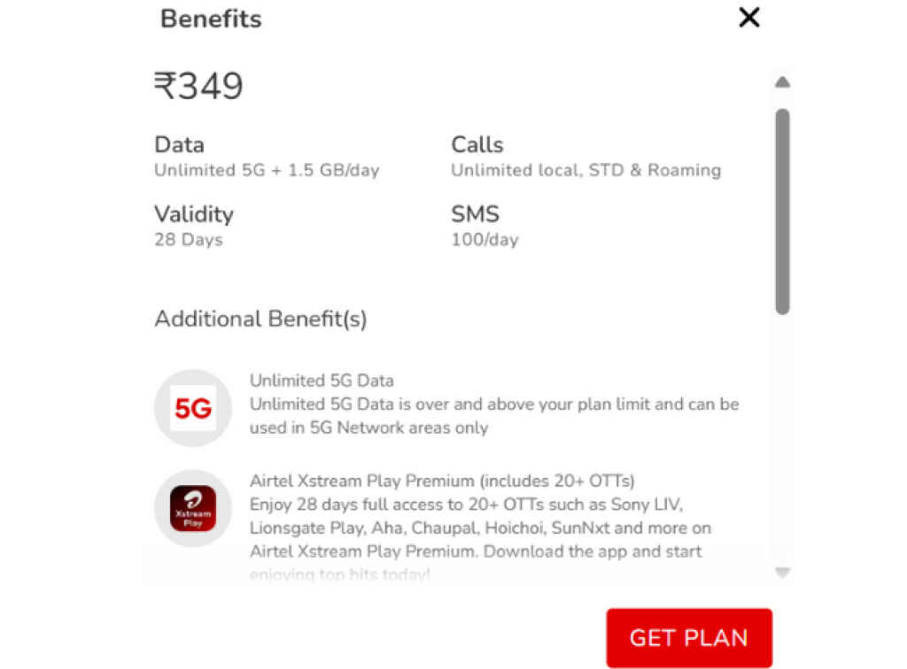 Airtel Plan