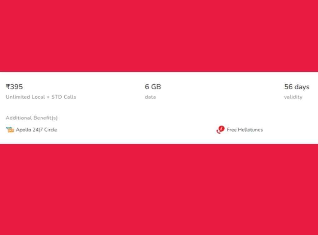 Airtel Rs 395 Prepaid Plan