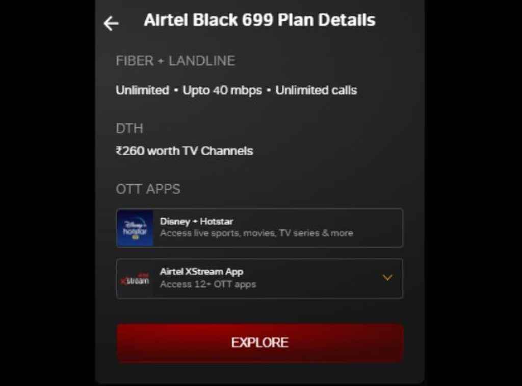 Airtel 699 plan