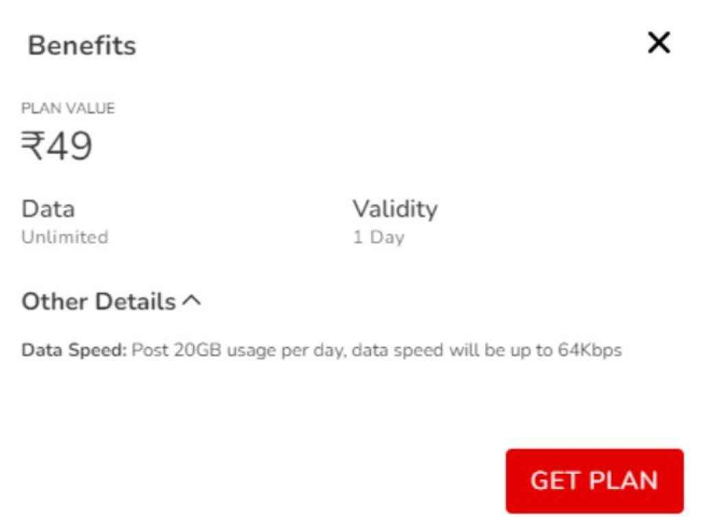 Airtel Rs 49 Data Pack