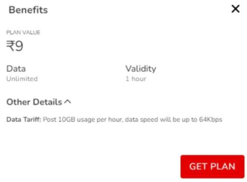 Airtel Rs 9 Plan launched