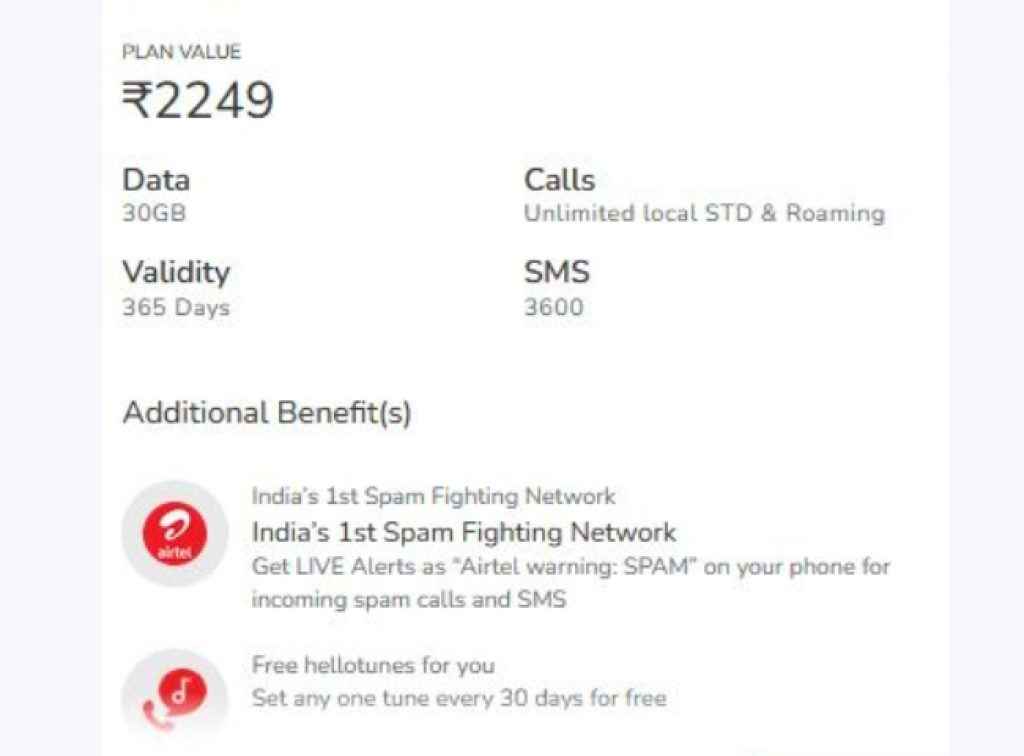 Airtel prepaid offer 2025, Airtel plan with AI access, affordable Airtel 1 year plan,