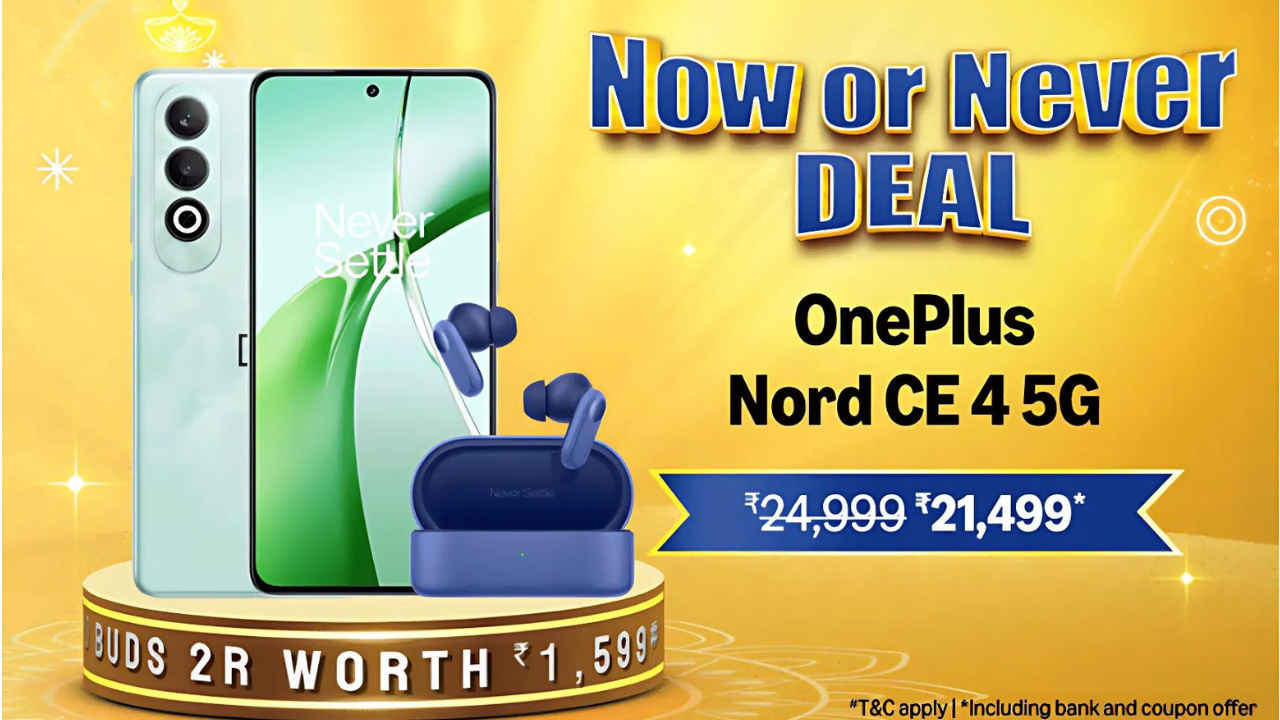 Affordable Offer: ಅಮೆಜಾನ್‌ನಲ್ಲಿ ಕೇವಲ 21499 ರೂಗಳಿಗೆ OnePlus Nord CE4 5G ಸ್ಮಾರ್ಟ್ಫೋನ್ ಮಾರಾಟ!