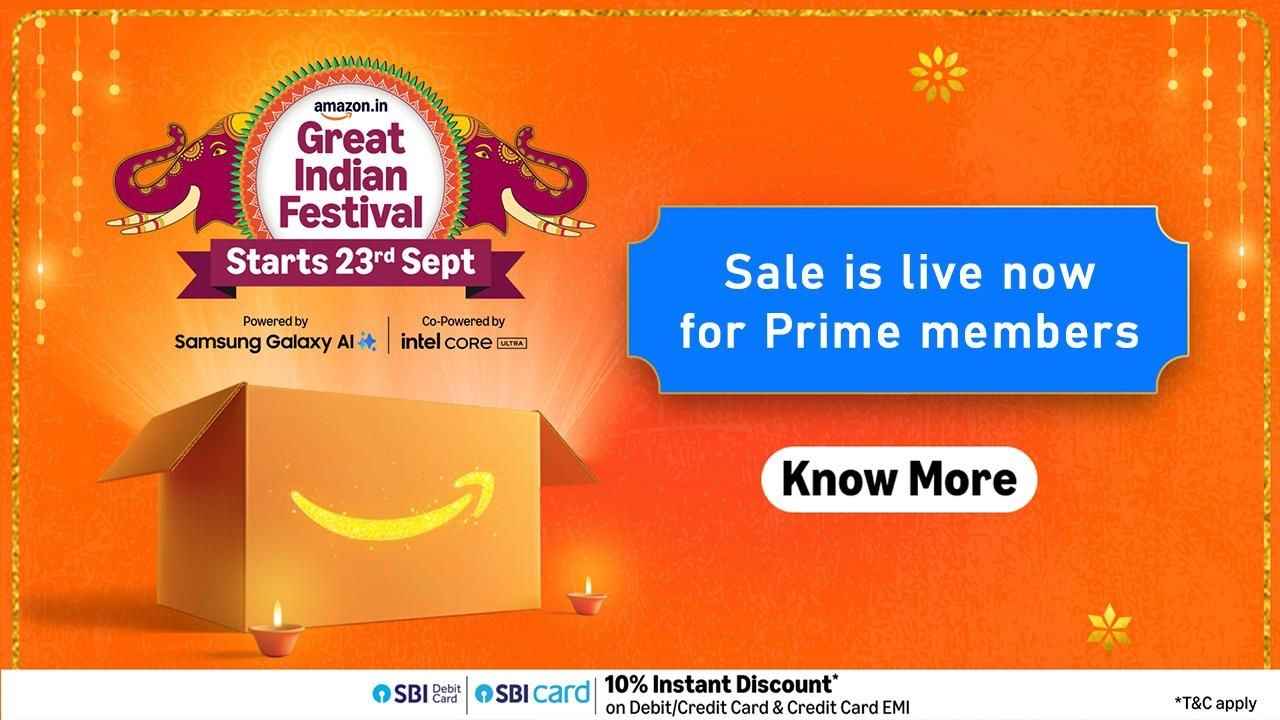 Amazon Great Indian Festival Sale 2025:அதிக விலை கொண்ட போனை கம்மி விலையில் வாங்க Prime மெம்பெருக்கு சூப்பர் வாய்ப்பு
