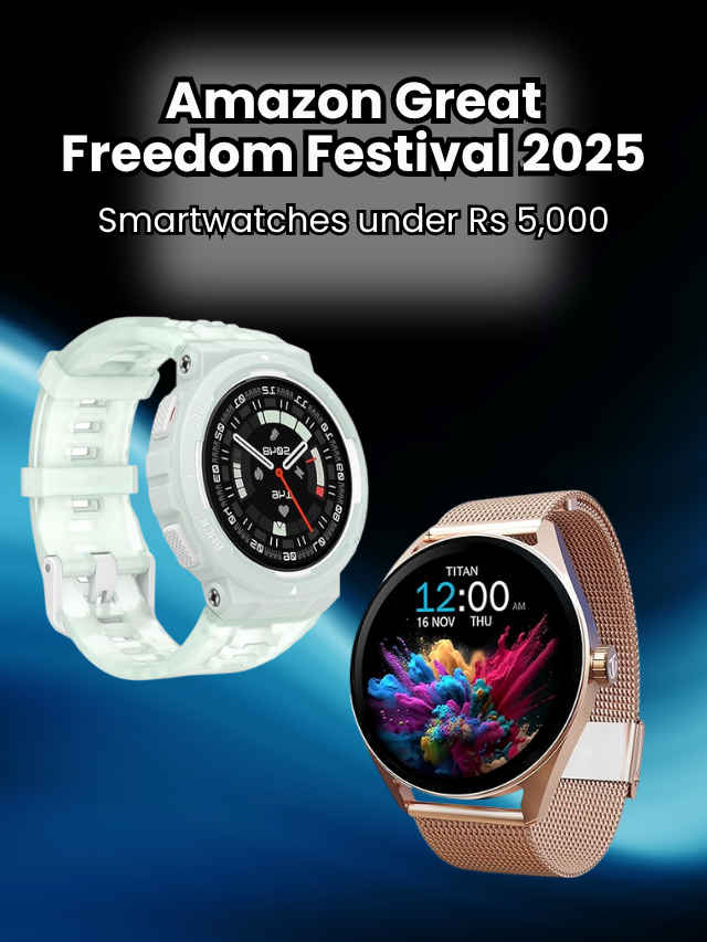 Amazon Great Freedom Festival 2025 Top smartwatch deals under Rs 5,000