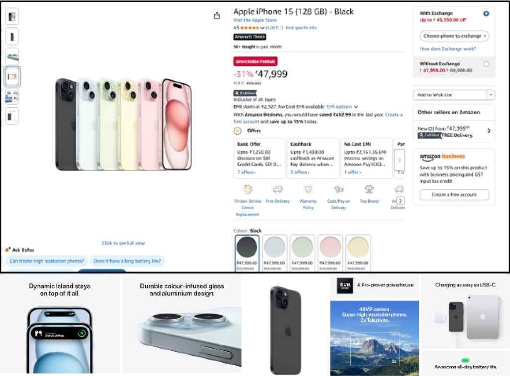 Amazon Sale iPhone 15 Deal