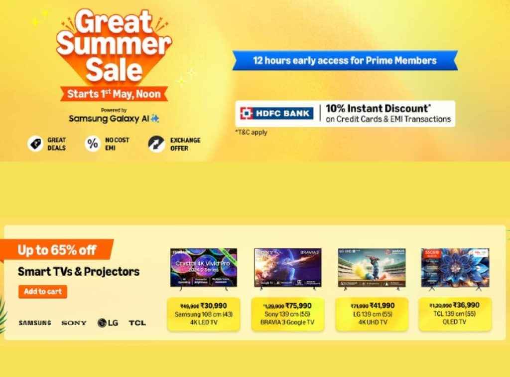 Amazon Summer Sale Smart tv Deals