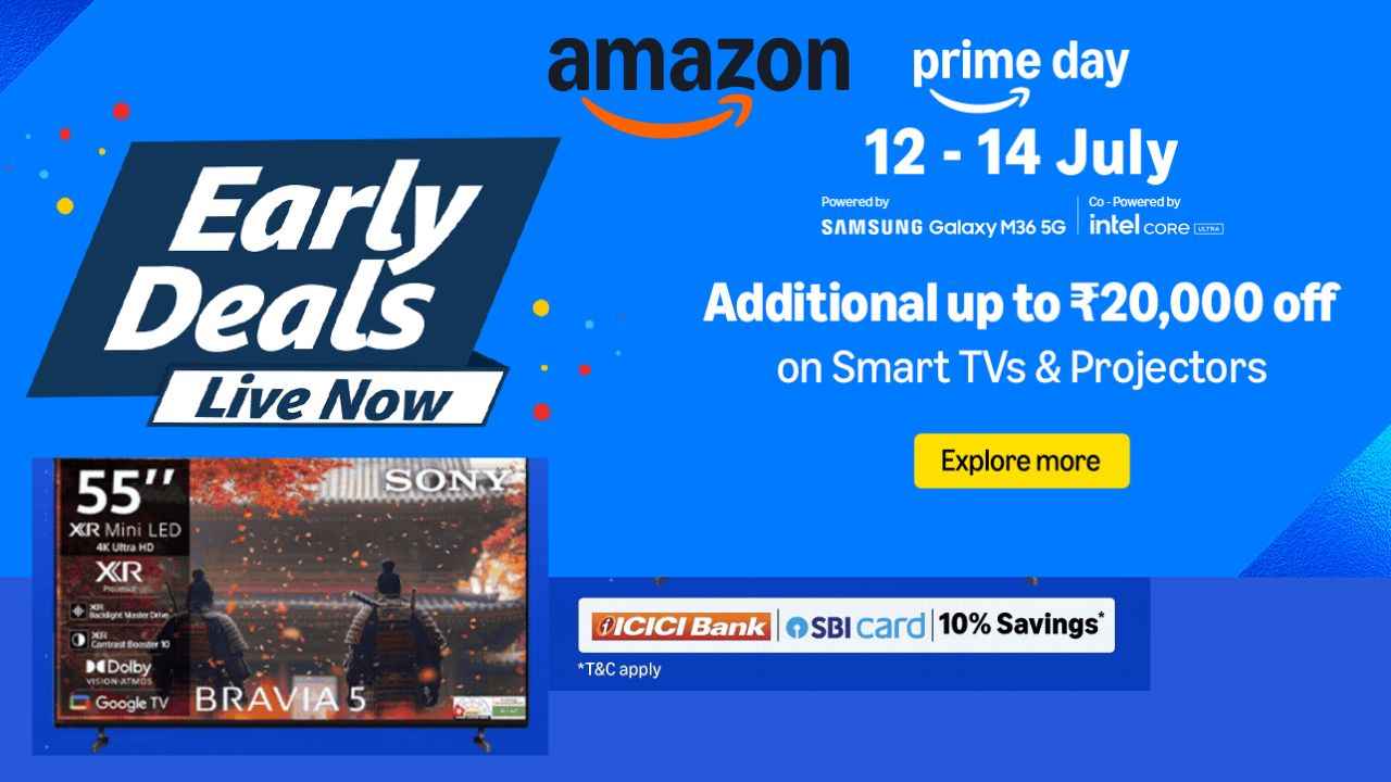 Amazon Prime Day sale: வெறும் ரூ,15000க்குள் வரும் TV குறைந்த விலையில் வாங்கி மஜா பண்ணுங்க